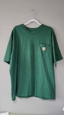 Carhartt K87 Loose Fit Workwear Pocket T-Shirt, Green, Size XL